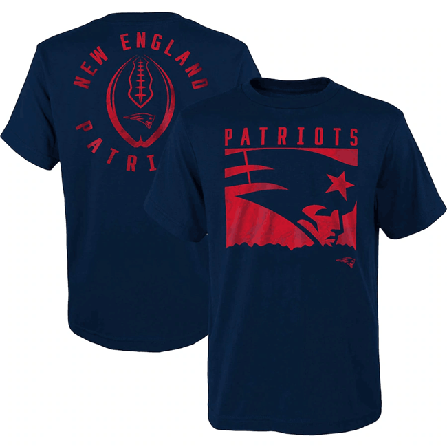 Men's New England Patriots Navy Preschool Liquid Camo Logo T-Shirt Men's New England Patriots Navy Preschool Liquid Camo Logo T-Shirt